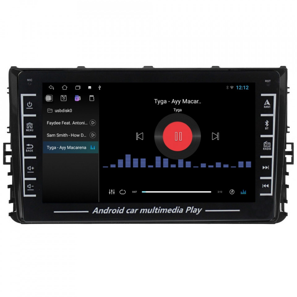 Navigatie dedicata cu Android VW Transporter / Caravelle dupa 2020, 1GB RAM, Radio GPS Dual Zone, Display HD IPS 8