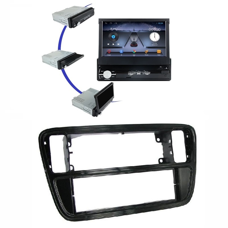 VW Navigatie 1DIN cu Android UP 2011 2016, 1GB RAM, Radio GPS Dual Zone…