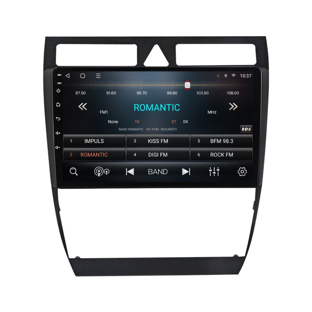 Navigatie dedicata cu Android Audi A6 (C5) 1997 - 2005, 2GB RAM, Radio GPS Dual Zone, Display HD QLED 9