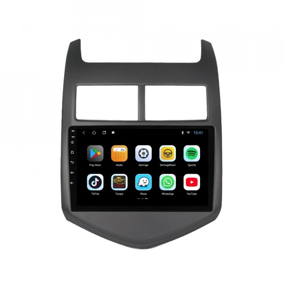 Navigatie dedicata cu Android Chevrolet Aveo 2011 - 2014, 1GB RAM, Radio GPS Dual Zone, Display HD IPS 9