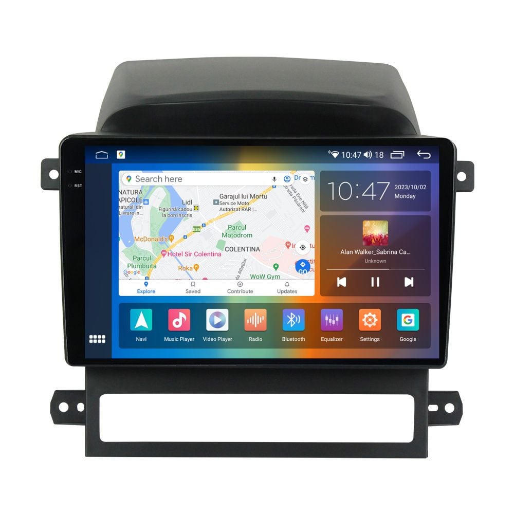 Navigatie dedicata cu Android Chevrolet Captiva 2006 - 2011, 4GB RAM, Radio GPS Dual Zone, Display 2K QLED 9.5