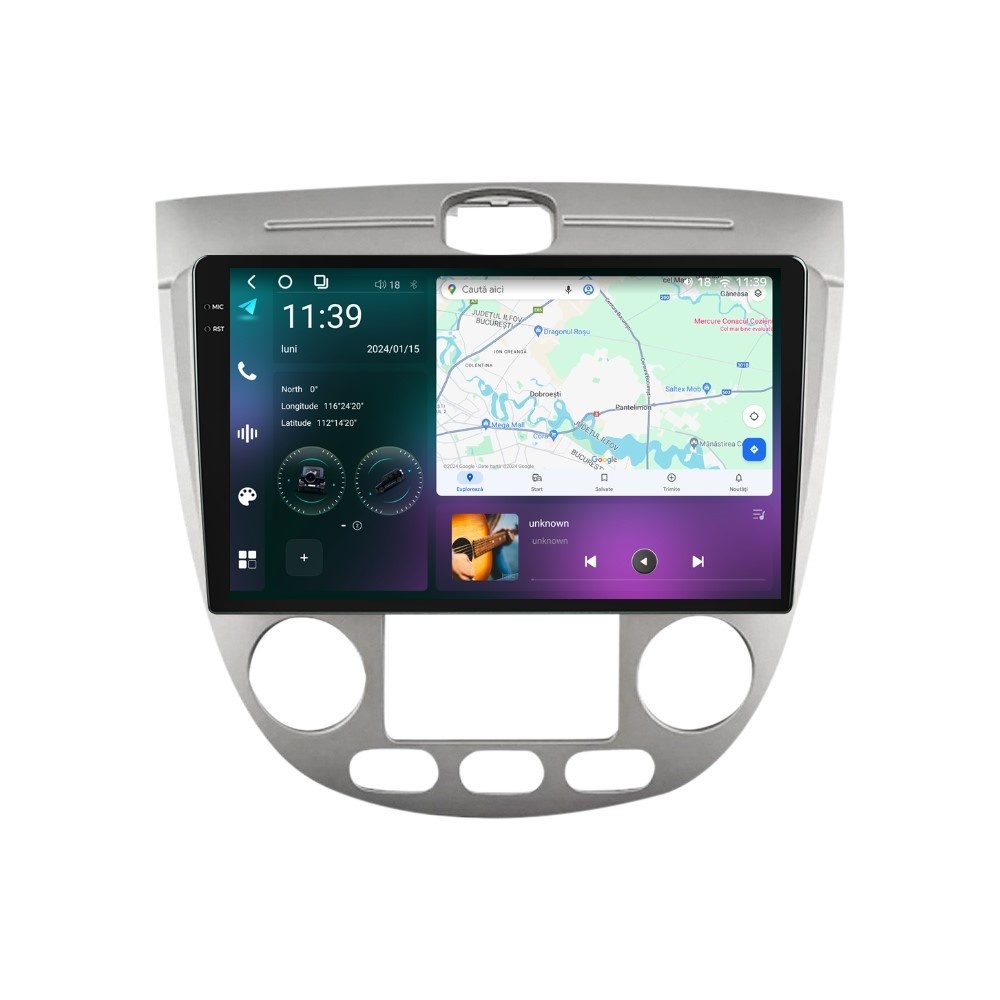 Navigatie dedicata cu Android Chevrolet Lacetti 2003 - 2010, clima automata, 12GB RAM, Radio GPS Dual Zone, Display 2K QLED 9.5