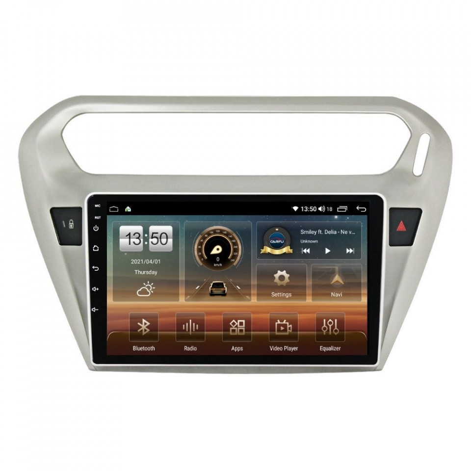 Navigatie dedicata cu Android Citroen C-Elysee 2012 - 2021, 4GB RAM, Radio GPS Dual Zone, Display HD QLED 9