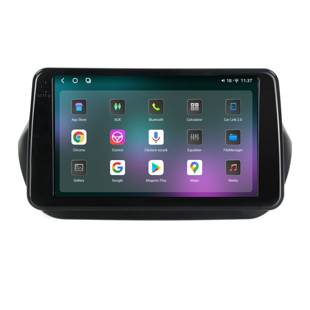 Navigatie dedicata cu Android Citroen Nemo 2008 - 2018, 12GB RAM, Radio GPS Dual Zone, Display 2K QLED 9.5