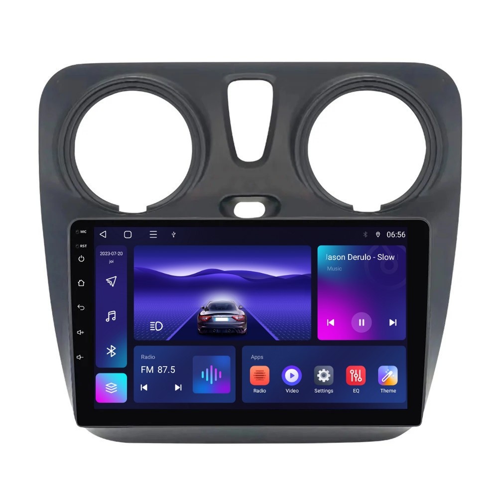 Navigatie dedicata cu Android Dacia Dokker dupa 2012, 4GB RAM, Radio GPS Dual Zone, Display HD IPS 9