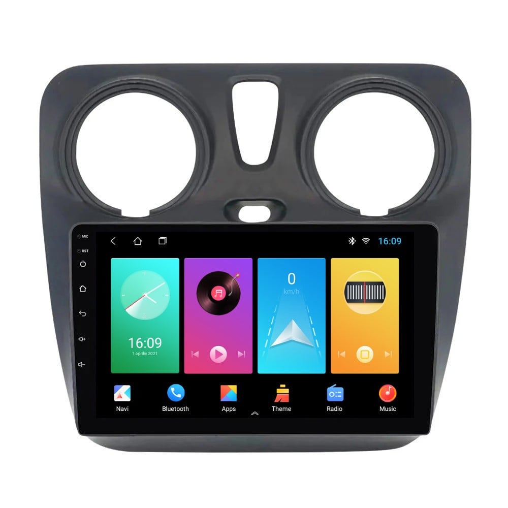 Navigatie dedicata cu Android Dacia Lodgy dupa 2012, 1GB RAM, Radio GPS Dual Zone, Display HD IPS 9