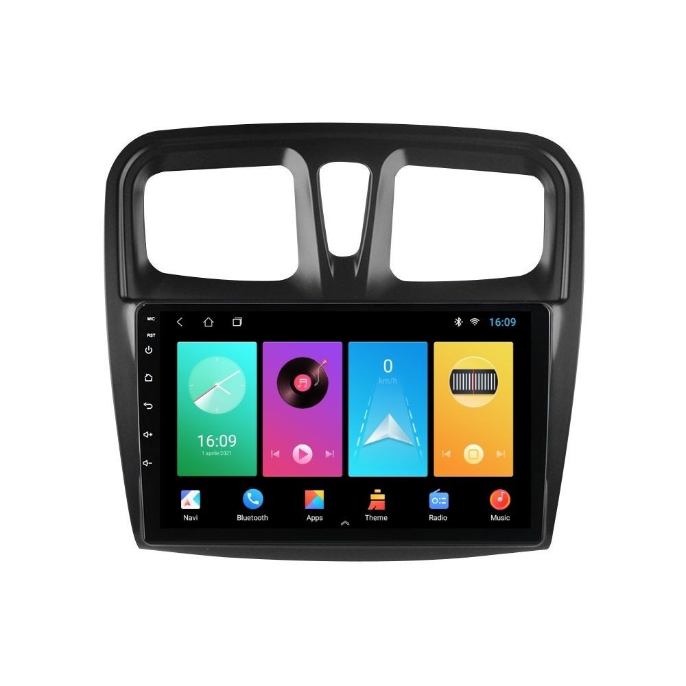 Navigatie dedicata cu Android Dacia Logan II 2012 - 2020, 1GB RAM, Radio GPS Dual Zone, Display HD IPS 10