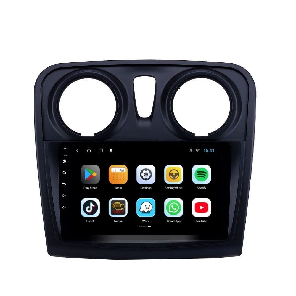 Navigatie dedicata cu Android Dacia Logan II 2012 - 2020, 2GB RAM, Radio GPS Dual Zone, Display HD IPS 9" Touchscreen, Internet Wi-Fi, Bluetooth, MirrorLink, USB - Imagine 3