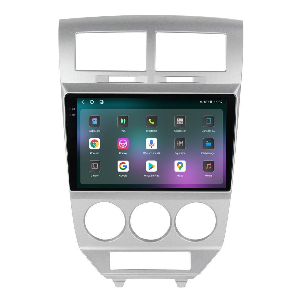 Navigatie dedicata cu Android Dodge Caliber 2006 - 2010, 12GB RAM, Radio GPS Dual Zone, Display 2K QLED 10.36