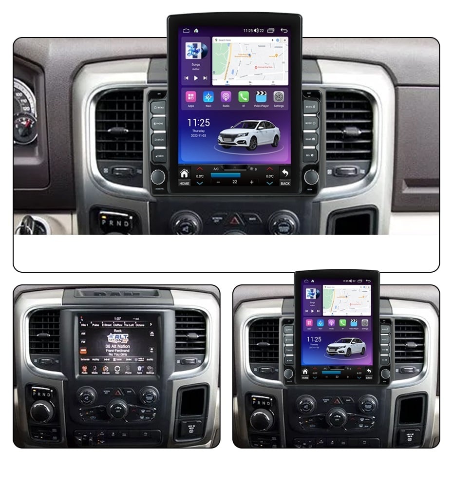 Navigatie dedicata cu Android Dodge RAM 2013 - 2018, clima automata, 4GB RAM, Radio GPS Dual Zone, Touchscreen IPS 9.7