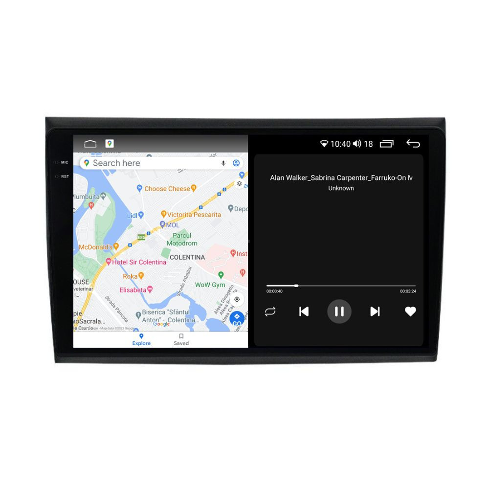 Navigatie dedicata cu Android Fiat Bravo 2007 - 2016, 4GB RAM, Radio GPS Dual Zone, Display 2K QLED 9.5