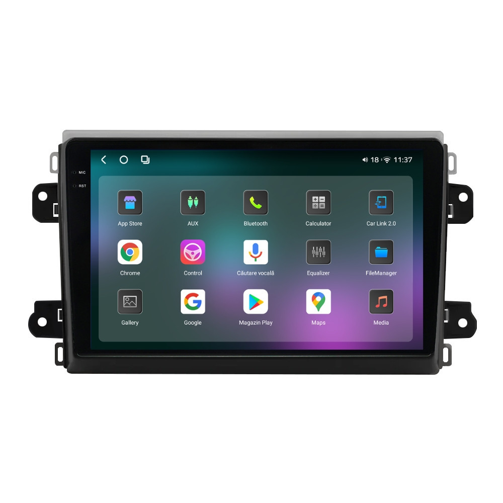 Navigatie dedicata cu Android Fiat Ducato dupa 2022, 12GB RAM, Radio GPS Dual Zone, Display 2K QLED 9.5