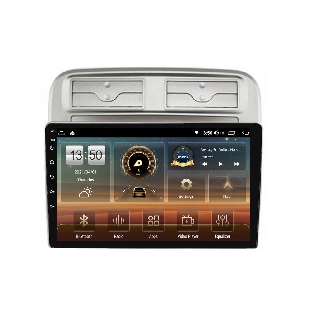 Navigatie dedicata cu Android Fiat Punto 199 / Grande Punto 2005 - 2010, 8GB RAM, Radio GPS Dual Zone, Display HD QLED 9