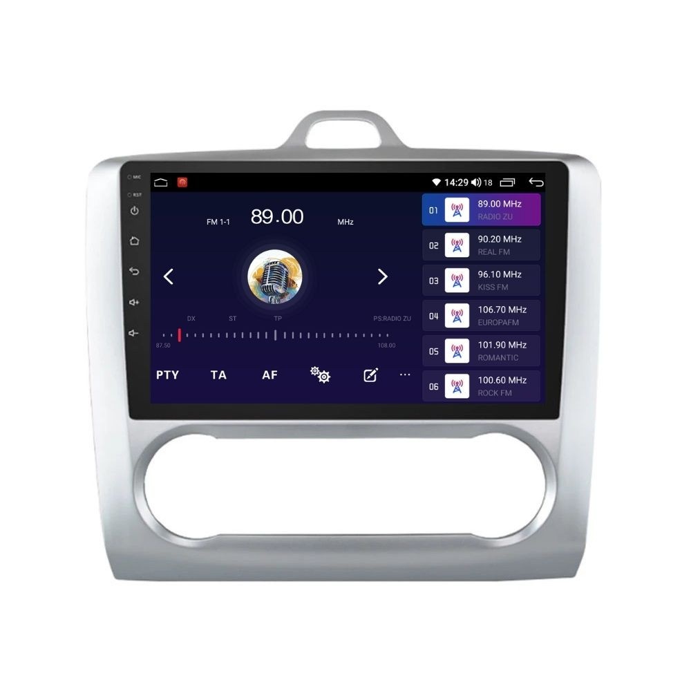 Navigatie dedicata cu Android Ford Focus II 2004 - 2011, clima automata, 2GB RAM, Radio GPS Dual Zone, Display HD QLED 9
