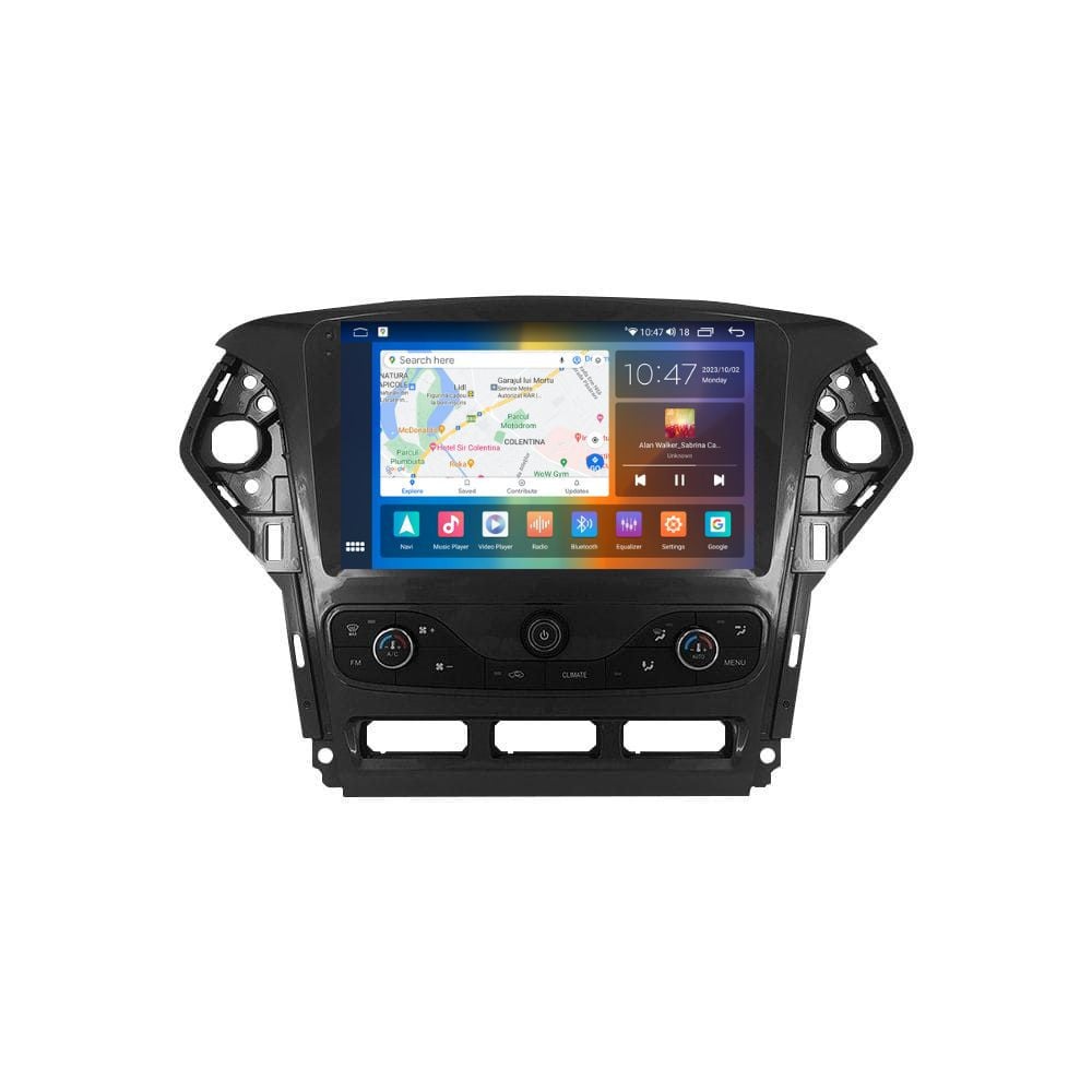 Navigatie dedicata cu Android Ford Mondeo IV 2011 - 2014 cu navigatie originala, 8GB RAM, Radio GPS Dual Zone, Display 2K QLED 9.5