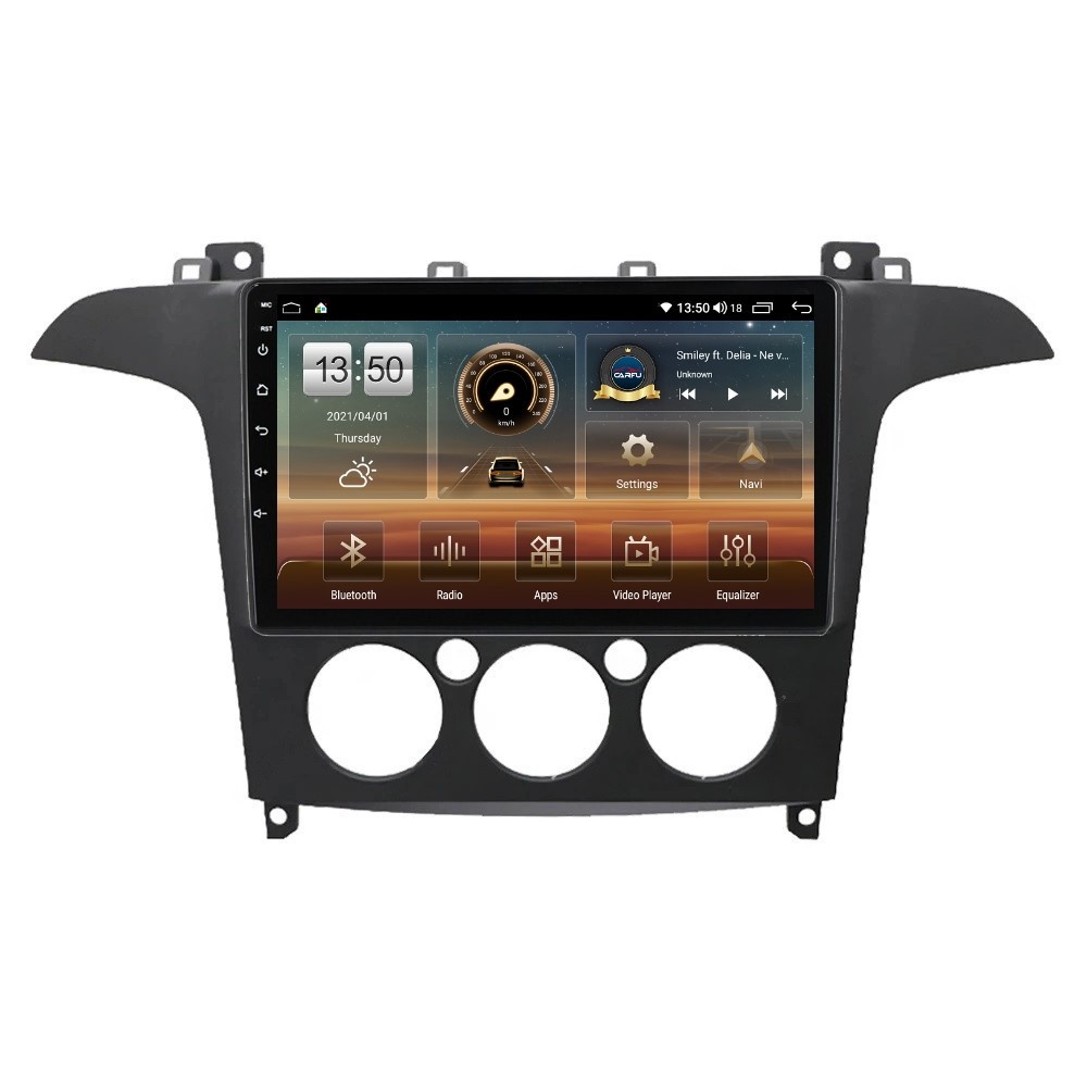 Navigatie dedicata cu Android Ford S-Max I / Galaxy II 2006 - 2015, clima manuala, 2GB RAM, Radio GPS Dual Zone, Display HD QLED 9