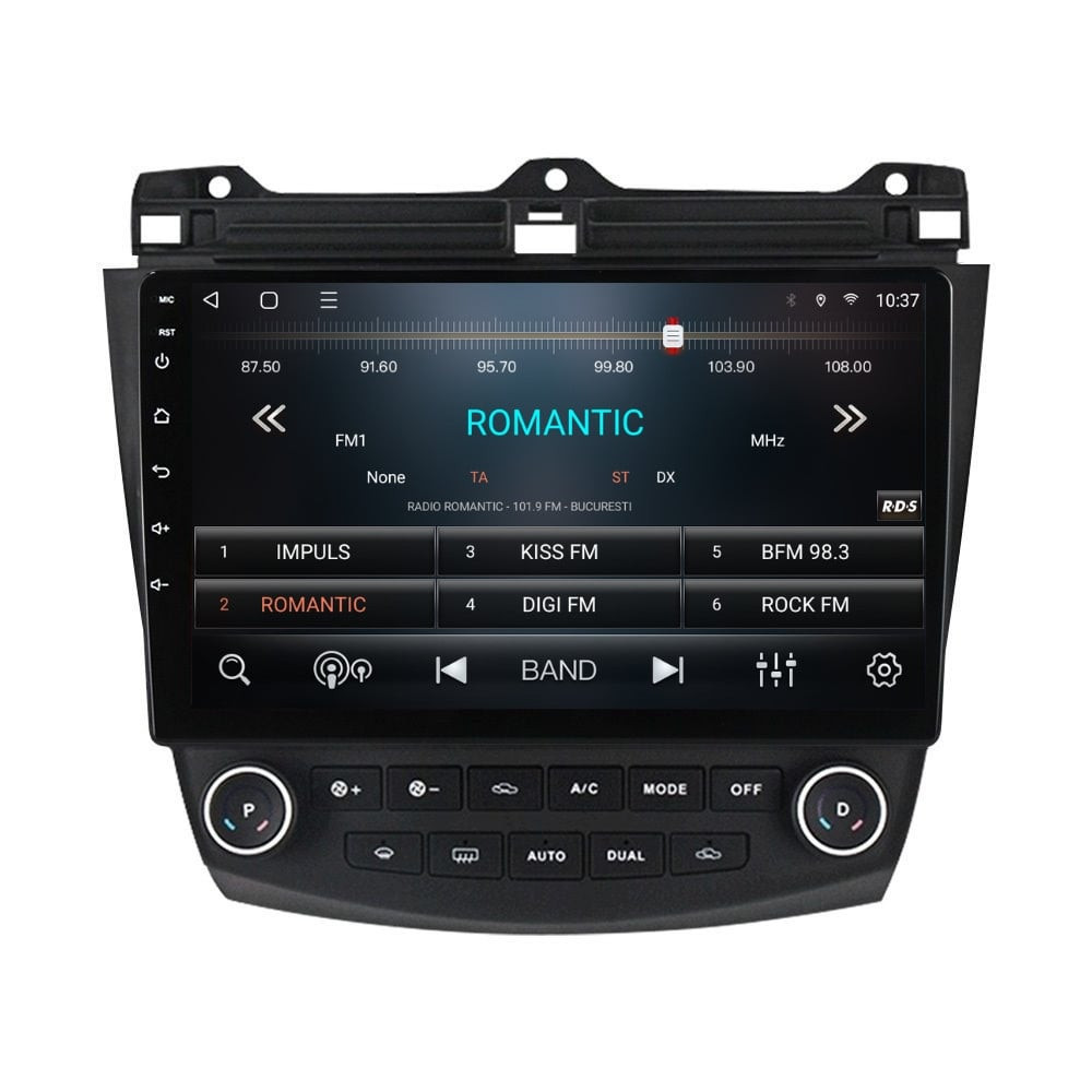 Navigatie dedicata cu Android Honda Accord VII 2003 - 2008 benzina, 3GB RAM, Radio GPS Dual Zone, Display HD QLED 10