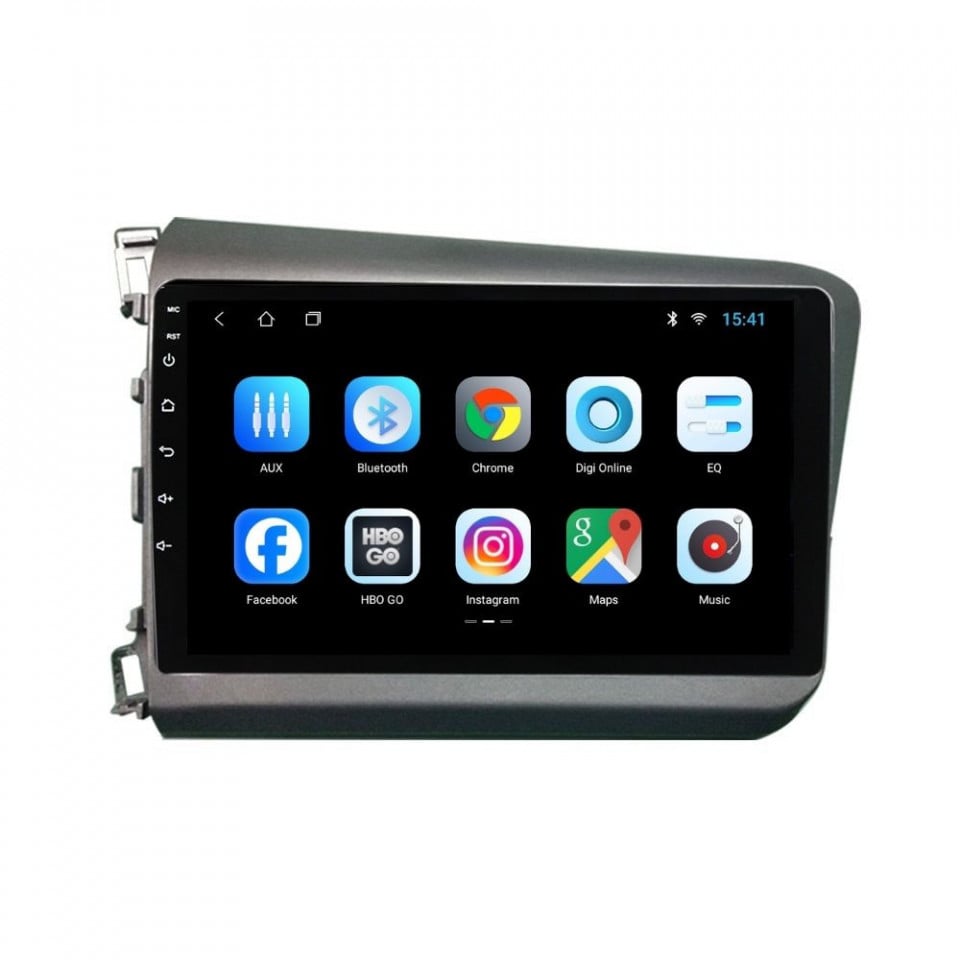 Navigatie dedicata cu Android Honda Civic IX Sedan 2011 - 2015, 2GB RAM, Radio GPS Dual Zone, Display HD IPS 9