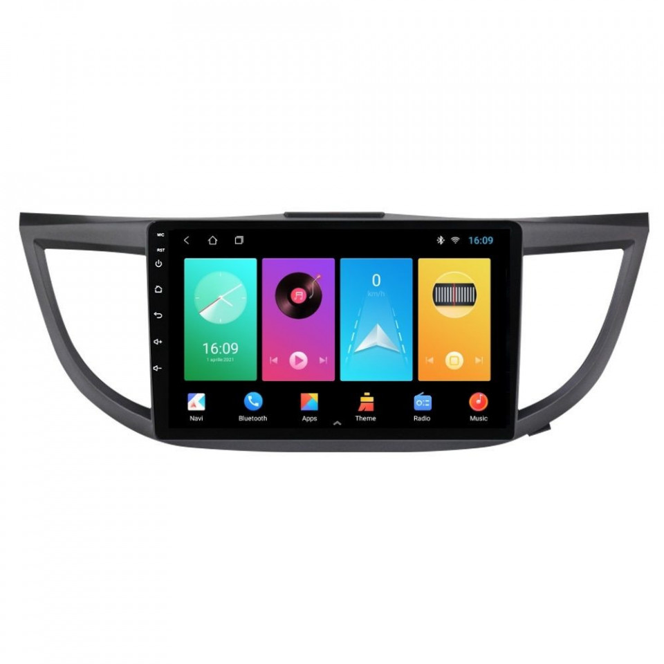 Navigatie dedicata cu Android Honda CR-V IV 2012 - 2018, 2GB RAM, Radio GPS Dual Zone, Display HD IPS 10