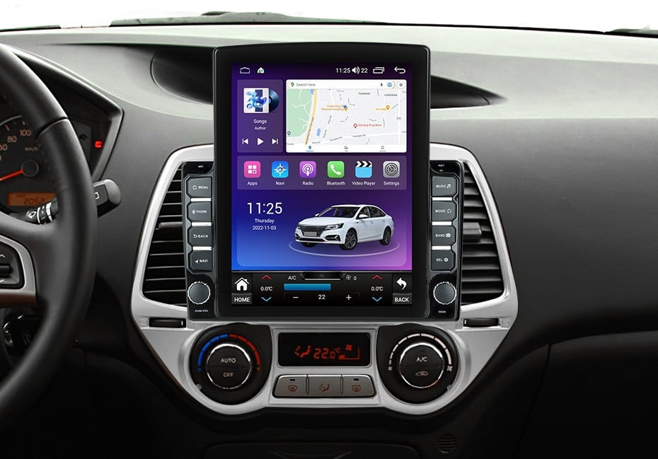 Navigatie dedicata cu Android Hyundai i20 2008 - 2012, clima automata, 8GB RAM, Radio GPS Dual Zone, Touchscreen IPS 9.7