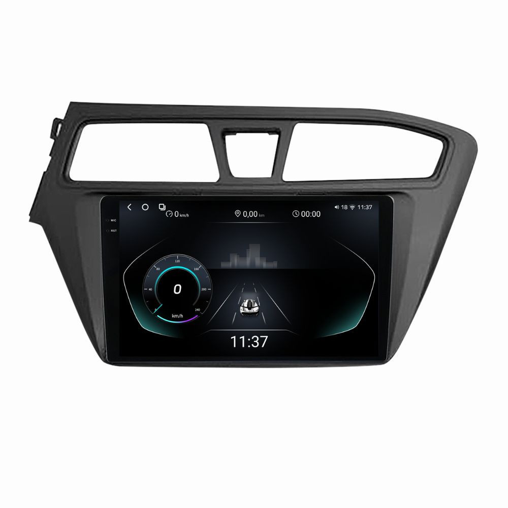 Navigatie dedicata cu Android Hyundai i20 2014 - 2018, 12GB RAM, Radio GPS Dual Zone, Display 2K QLED 9.5