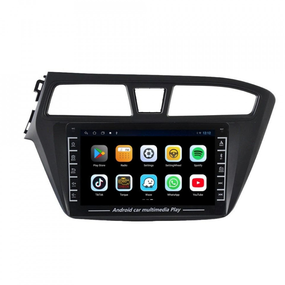 Navigatie dedicata cu Android Hyundai i20 2014 - 2018, 1GB RAM, Radio GPS Dual Zone, Display HD IPS 8