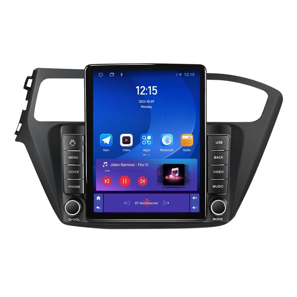 Navigatie dedicata cu Android Hyundai i20 2018 - 2020, 2GB RAM, Radio GPS Dual Zone, Touchscreen IPS 9.7" HD tip Tesla, Internet Wi-Fi, Bluetooth, MirrorLink, USB - Imagine 2