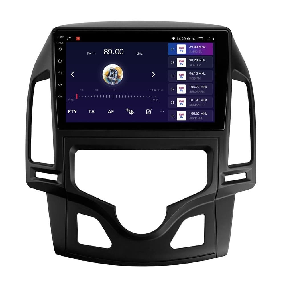 Navigatie dedicata cu Android Hyundai i30 2007 - 2012, clima automata, 2GB RAM, Radio GPS Dual Zone, Display HD QLED 9