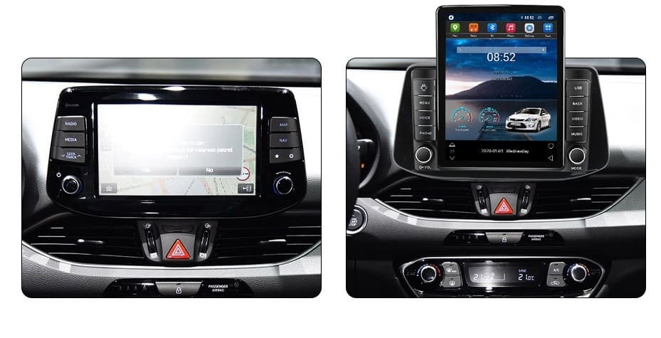 Navigatie dedicata cu Android Hyundai i30 dupa 2017, 2GB RAM, Radio GPS Dual Zone, Touchscreen IPS 9.7" HD tip Tesla, Internet Wi-Fi, Bluetooth, MirrorLink, USB - Imagine 4