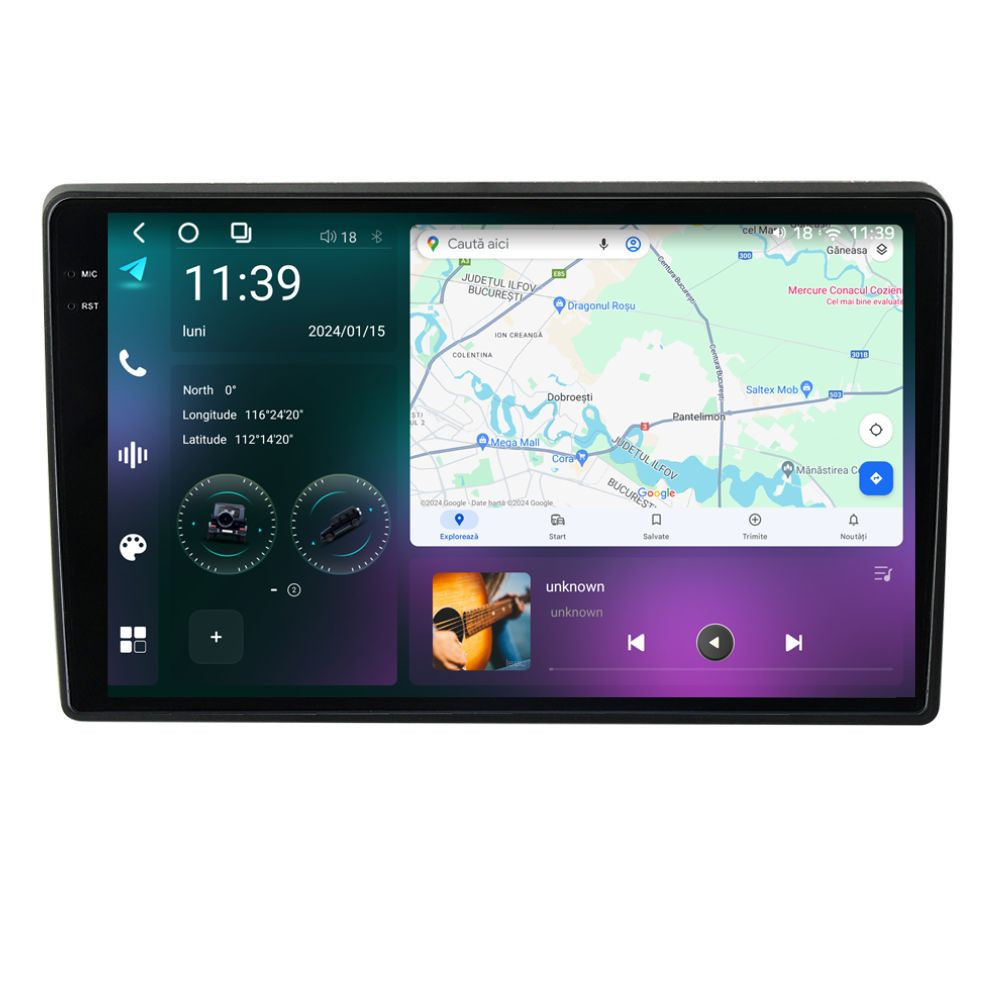 Navigatie dedicata cu Android Hyundai i40 2012 - 2020, 12GB RAM, Radio GPS Dual Zone, Display 2K QLED 9.5