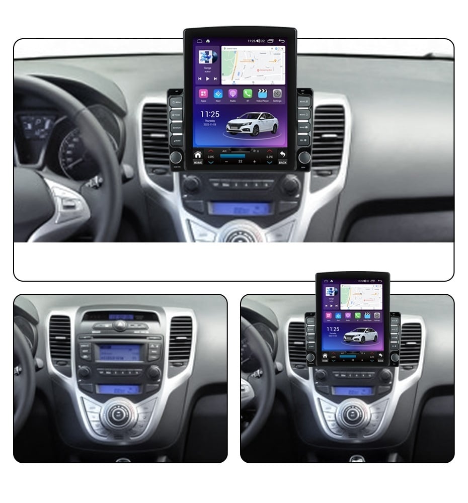 Navigatie dedicata cu Android Hyundai ix20 2010 - 2019, clima manuala, 4GB RAM, Radio GPS Dual Zone, Touchscreen IPS 9.7