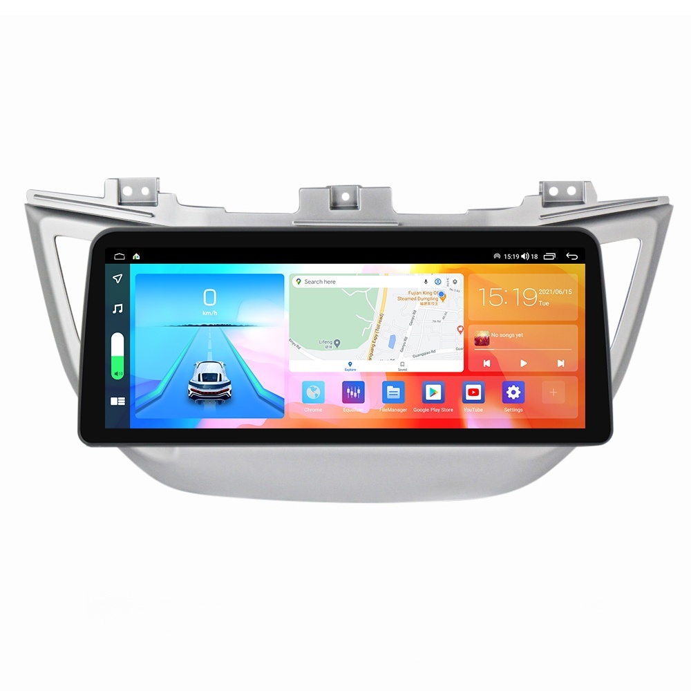 Navigatie dedicata cu Android Hyundai Tucson 2015 - 2018, 8GB RAM, Radio GPS Dual Zone, Display QLED 12.3