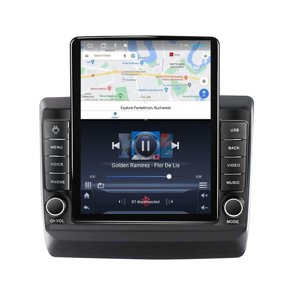 Navigatie dedicata cu Android Isuzu D-Max III dupa 2020, 1GB RAM, Radio GPS Dual Zone, Touchscreen IPS 9.7