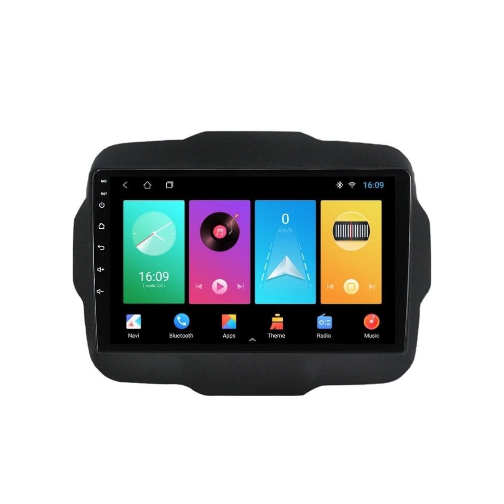 Navigatie dedicata cu Android Jeep Renegade dupa 2014, 2GB RAM, Radio GPS Dual Zone, Display HD IPS 9