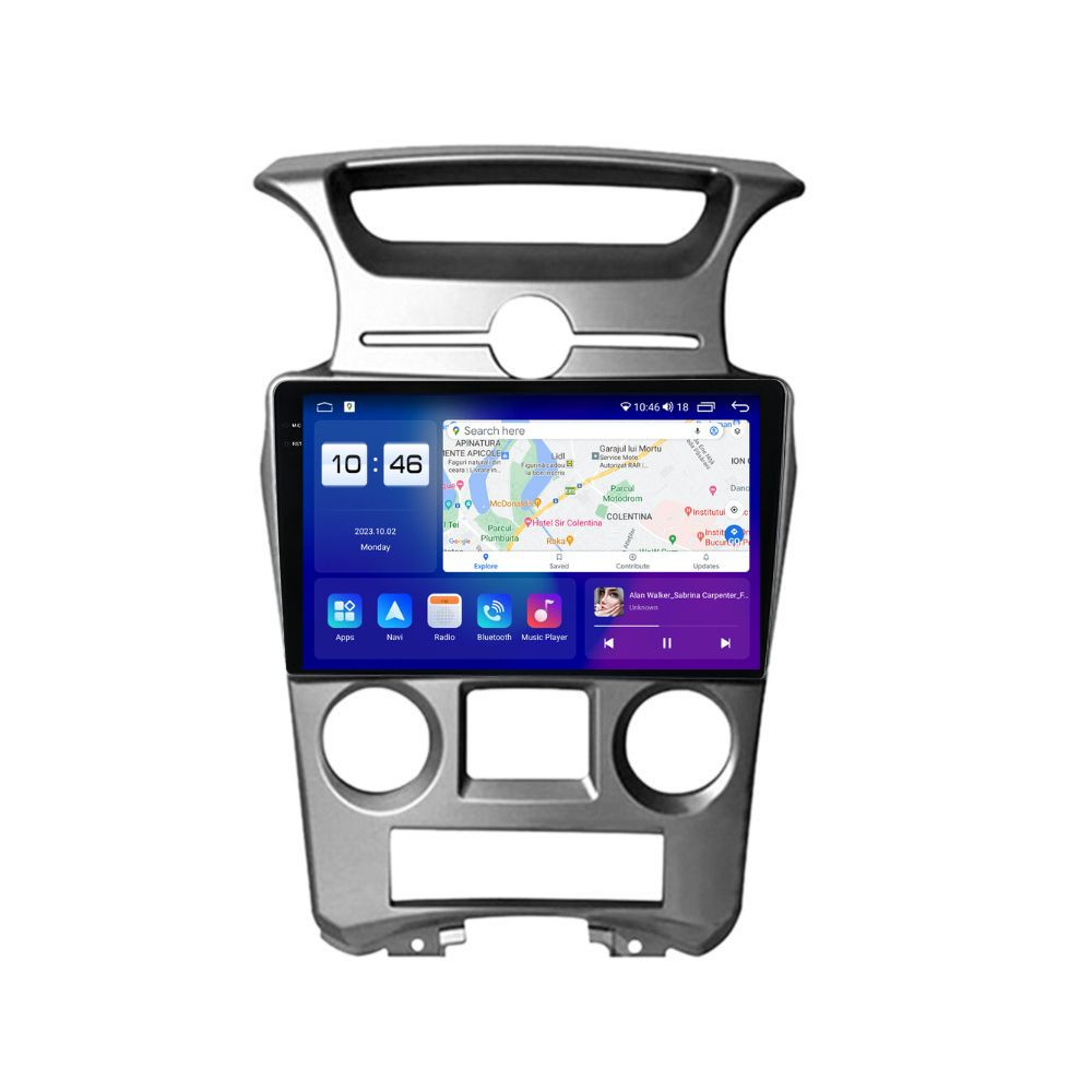 Navigatie dedicata cu Android KIA Carens III 2006 - 2013, clima automata, 8GB RAM, Radio GPS Dual Zone, Display 2K QLED 9.5