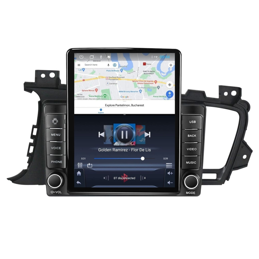 Navigatie dedicata cu Android Kia Optima I 2010 - 2015, 1GB RAM, Radio GPS Dual Zone, Touchscreen IPS 9.7