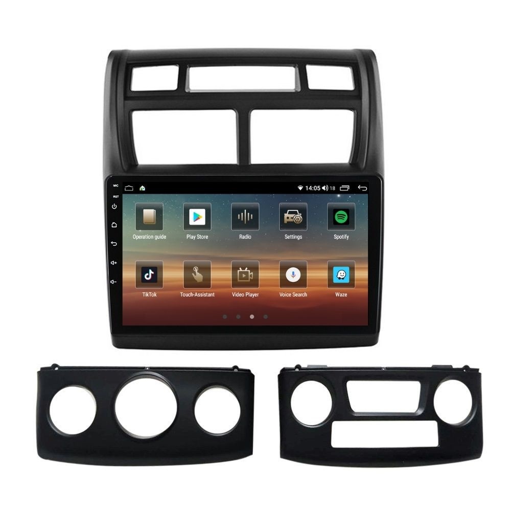 Navigatie dedicata cu Android KIA Sportage 2004 - 2010, 4GB RAM, Radio GPS Dual Zone, Display HD QLED 9" Touchscreen, Internet Wi-Fi si slot SIM 4G, Bluetooth, MirrorLink, USB - Imagine 3