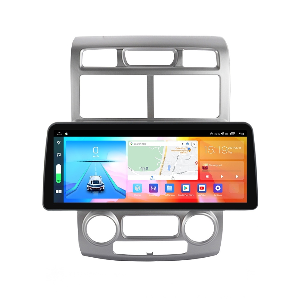 Navigatie dedicata cu Android KIA Sportage 2004 - 2010 fabricata in Coreea, clima automata, 8GB RAM, Radio GPS Dual Zone, Display QLED 12.3
