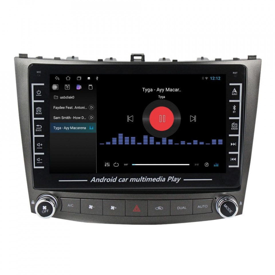 Navigatie dedicata cu Android Lexus IS 2005 - 2013, 1GB RAM, Radio GPS Dual Zone, Display HD IPS 8