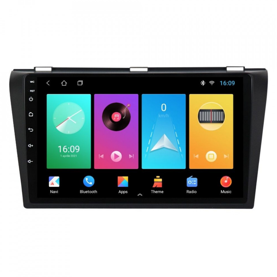 Navigatie dedicata cu Android Mazda 3 2003 - 2009, 1GB RAM, Radio GPS Dual Zone, Display HD IPS 9