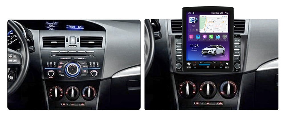 Navigatie dedicata cu Android Mazda 3 2009 - 2013, 8GB RAM, Radio GPS Dual Zone, Touchscreen IPS 9.7