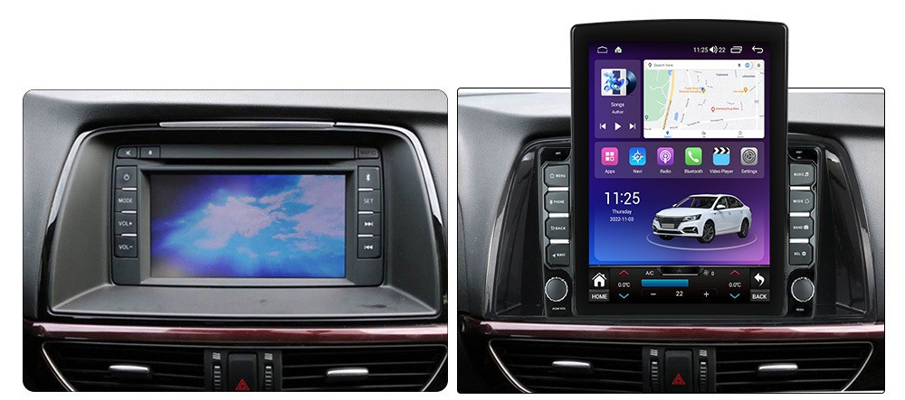 Navigatie dedicata cu Android Mazda 6 2013 - 2015, 8GB RAM, Radio GPS Dual Zone, Touchscreen IPS 9.7