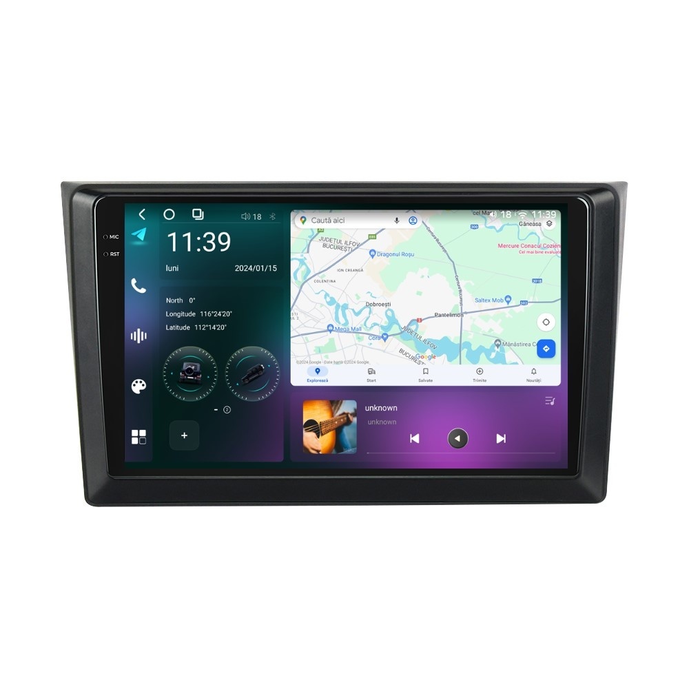 Navigatie dedicata cu Android Mazda CX-9 2006 - 2016, 12GB RAM, Radio GPS Dual Zone, Display 2K QLED 10.36