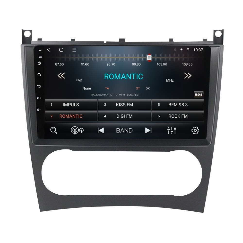 Navigatie dedicata cu Android Mercedes CLK C209 2005 - 2010, 2GB RAM, Radio GPS Dual Zone, Display HD QLED 9