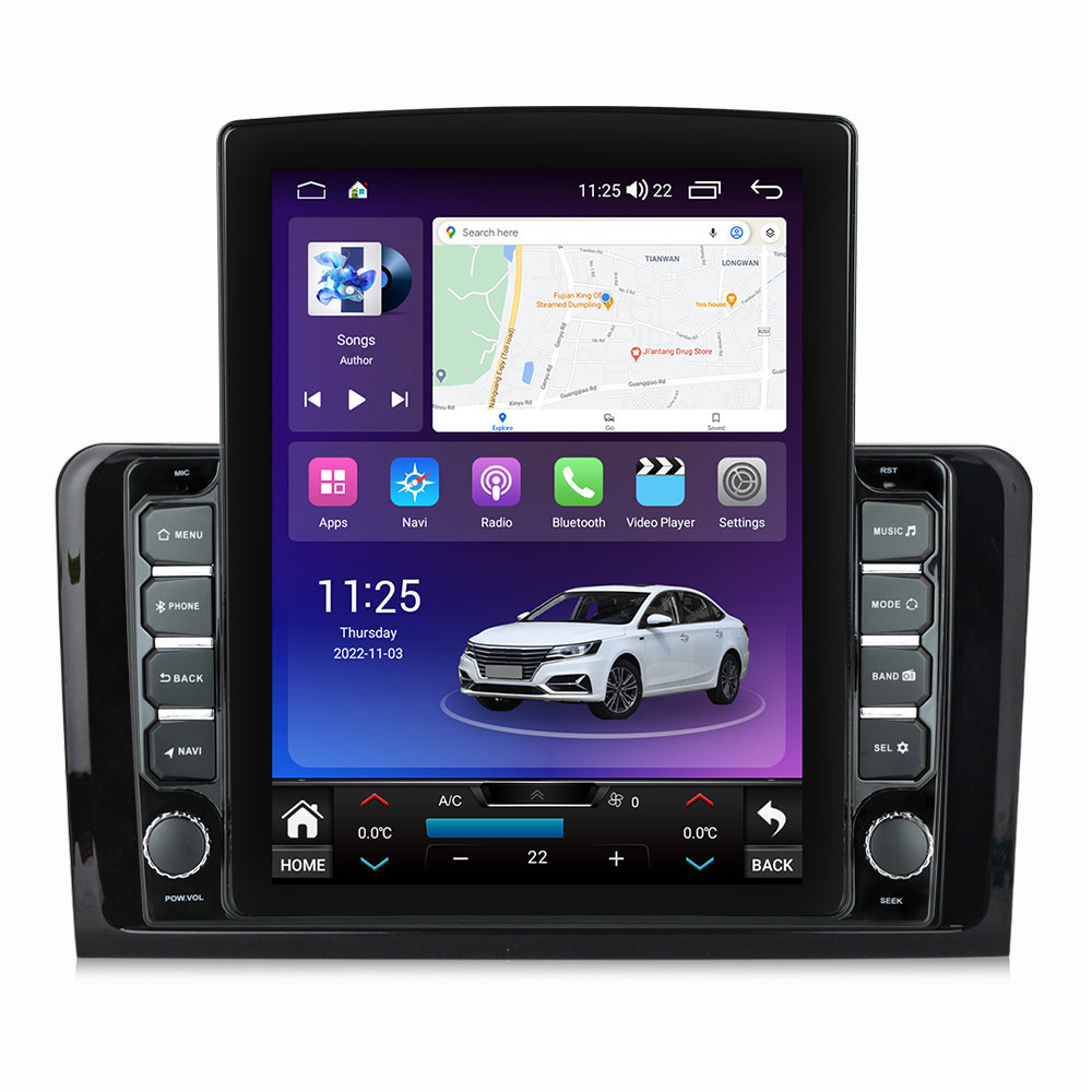 Navigatie dedicata cu Android Mercedes M-Class ML W164 2005 - 2012, 8GB RAM, Radio GPS Dual Zone, Touchscreen IPS 9.7