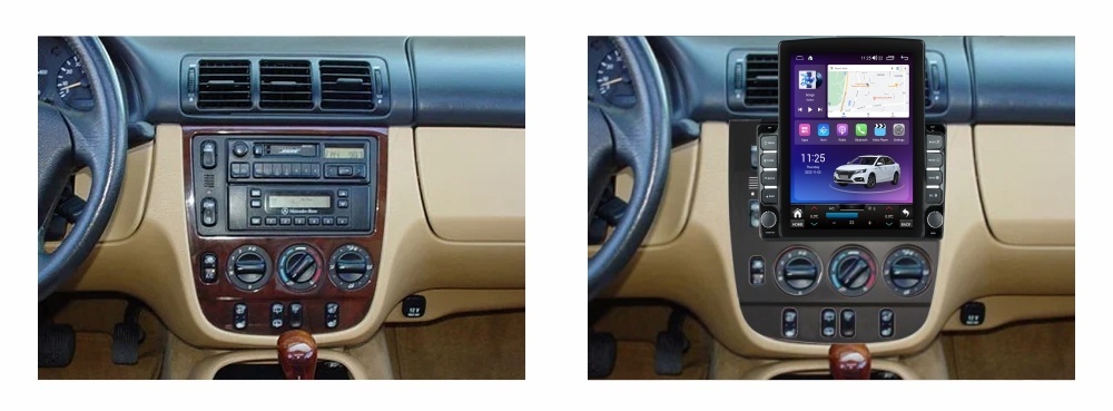 Navigatie dedicata cu Android Mercedes ML W163 1998 - 2001, 8GB RAM, Radio GPS Dual Zone, Touchscreen IPS 9.7