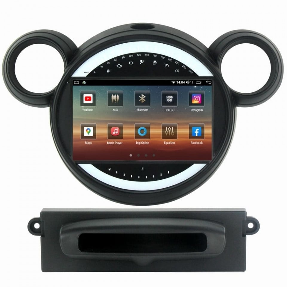 Navigatie dedicata cu Android Mini Countryman / Paceman (R60, R61) 2010 - 2017, 6GB RAM, Radio GPS Dual Zone, Display HD QLED 9