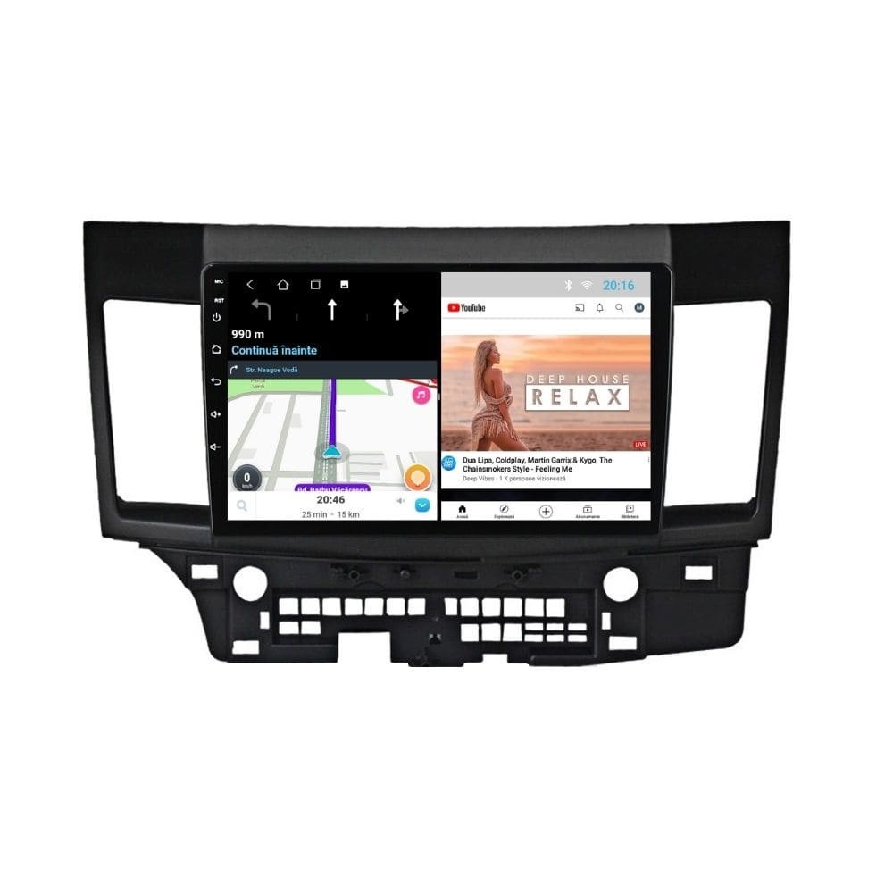 Navigatie dedicata cu Android Mitsubishi Lancer dupa 2007, 1GB RAM, Radio GPS Dual Zone, Display HD IPS 10" Touchscreen, Internet Wi-Fi, Bluetooth, MirrorLink, USB - Imagine 7