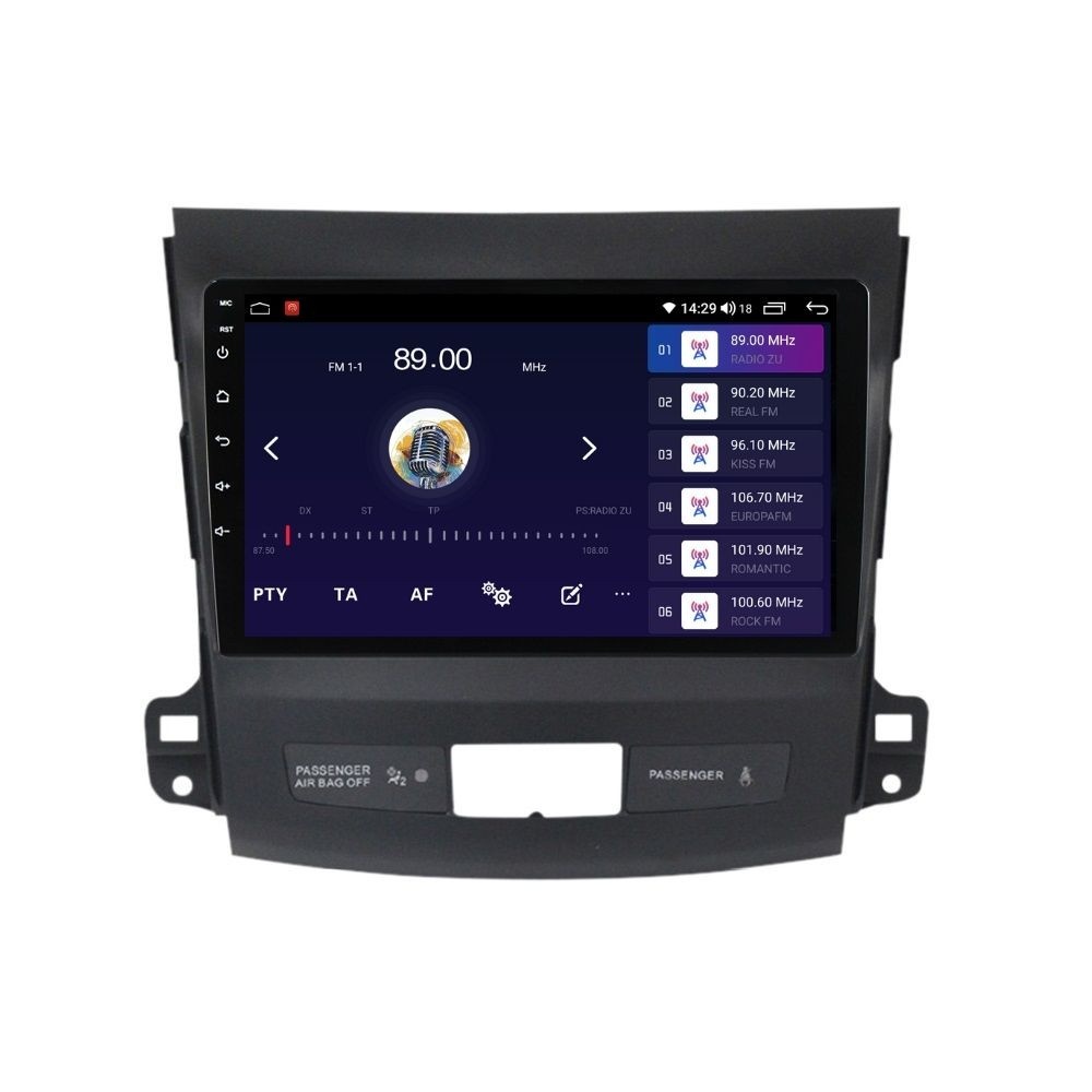 Navigatie dedicata cu Android Mitsubishi Outlander II 2006 - 2012, 2GB RAM, Radio GPS Dual Zone, Display HD QLED 9