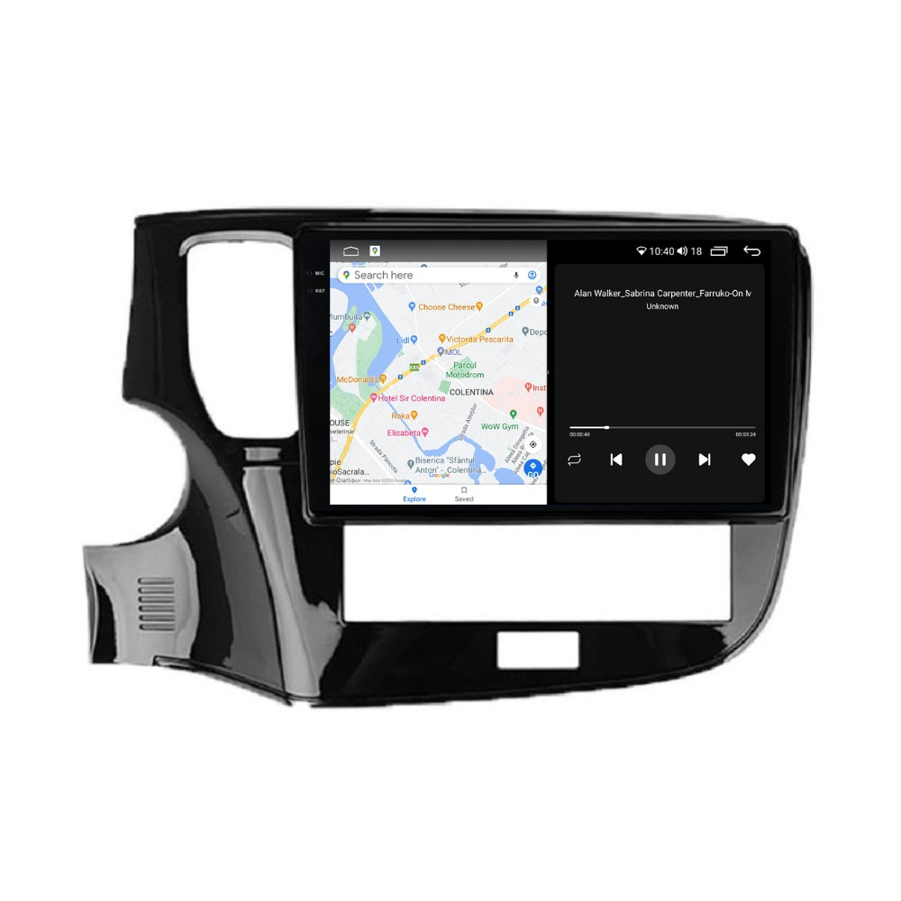 Navigatie dedicata cu Android Mitsubishi Outlander III 2019 - 2021, 8GB RAM, Radio GPS Dual Zone, Display 2K QLED 10.36